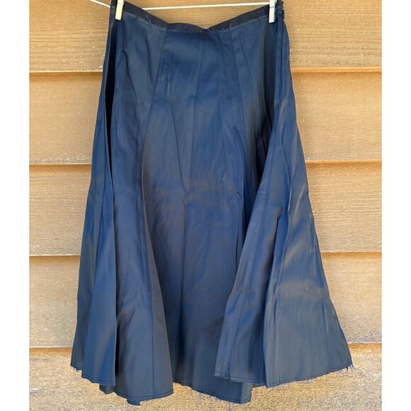 Elizabeth and James Ellen Custom Tech Twill Navy Blue Skirt Size 4 - Picture 1 of 9